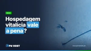 Hospedagem vitalícia vale a pena? Foto: broto pequeno nascendo na areia, com a sombra comprida ao lado.