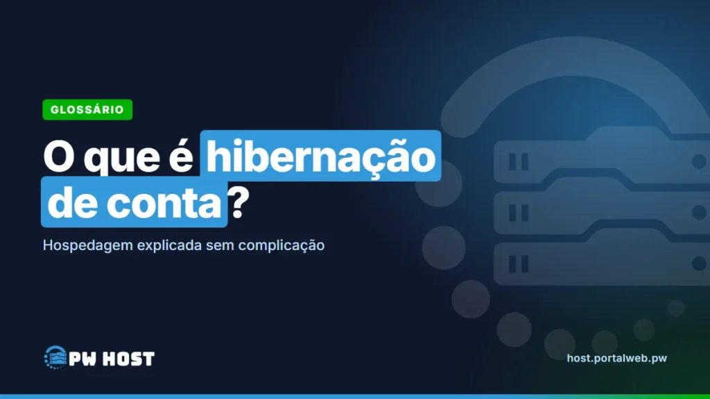 Hibernação de conta